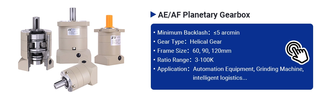 ZD Low Backlash High Torque Right Angle Helical Gear Planetary Gearbox Speed Reducer For Food Packing Industry