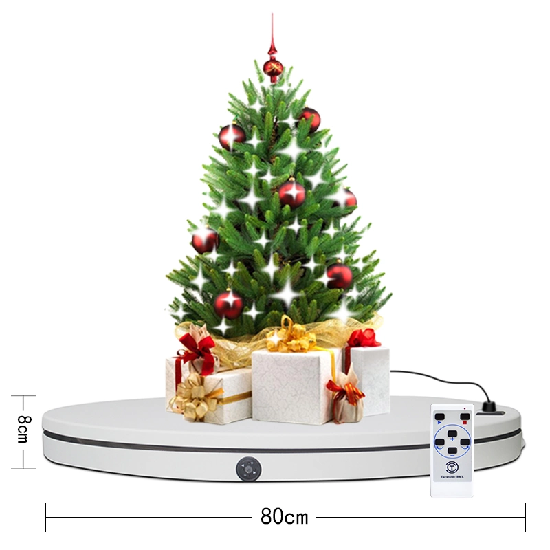 80cm Heavy Duty Turntable Electric Display Rotating Display Base with Power Outlet